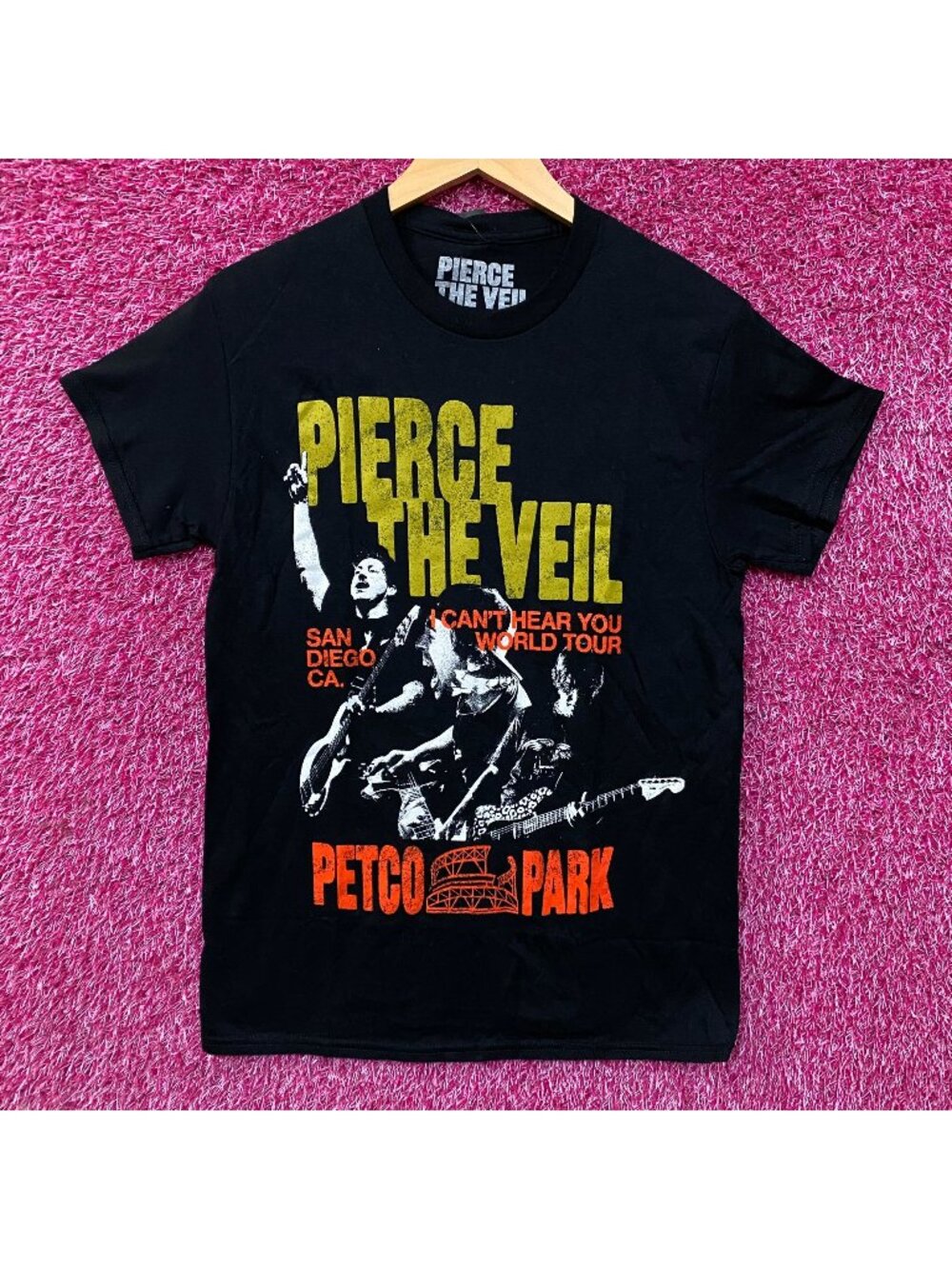 Pierce The Veil Can't Hear You Petco Park Graphic T-Shirt Small